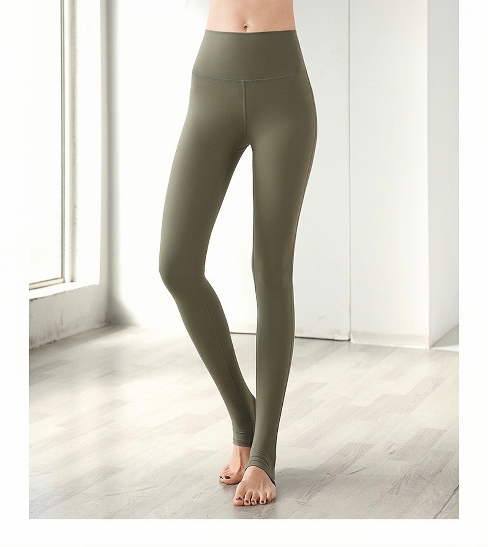 Bare Sensation Skin-Friendly Yoga Pants - High-Waisted, Butt
