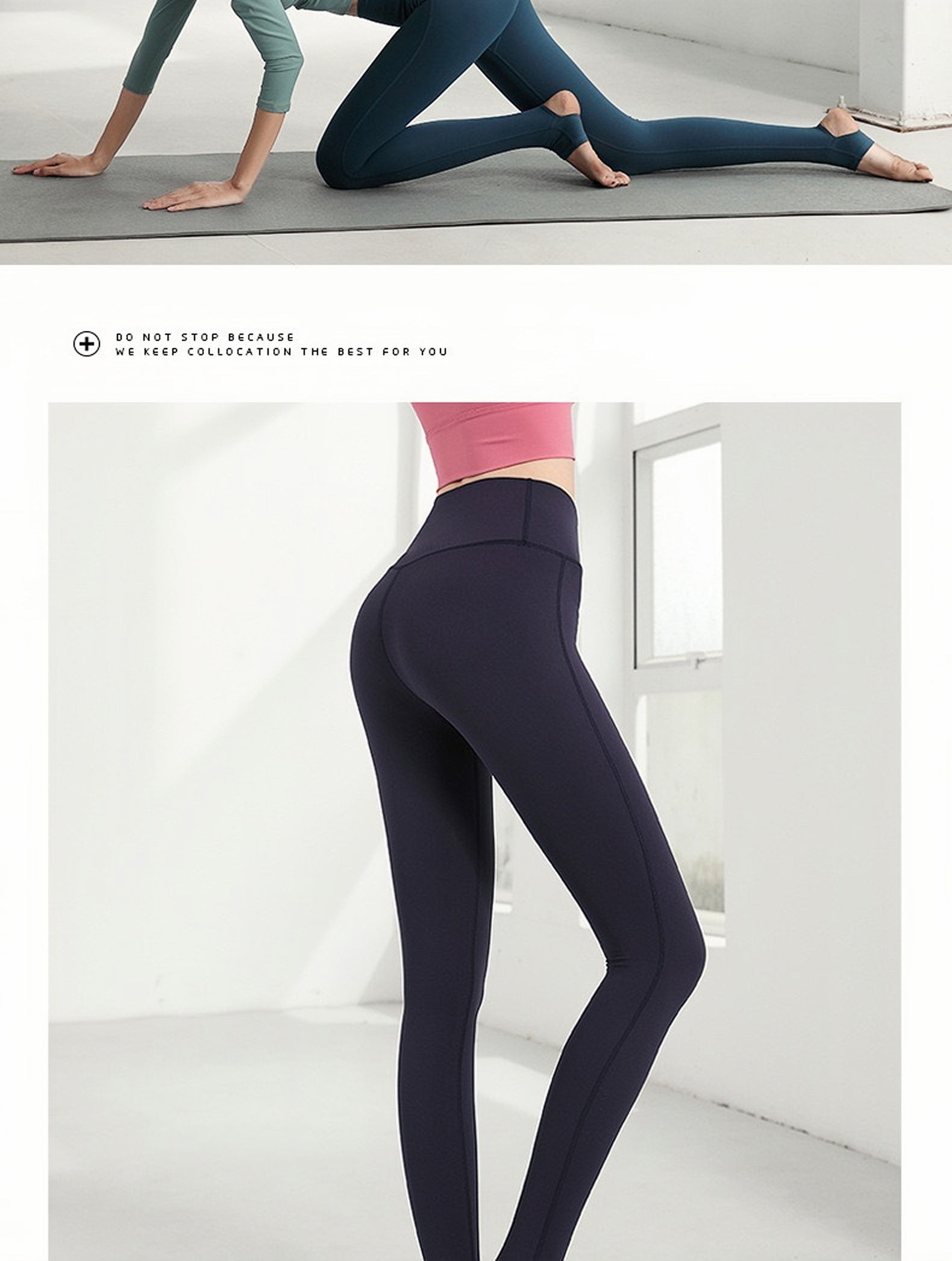 High-waisted butt-lifting skinny pants with a barefeet feel