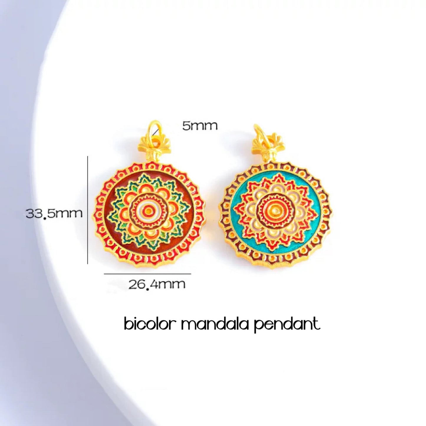 Saghin Handcrafted Mandala Pendant Necklace